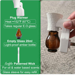 Replaceable bulb and plug-in diffuser setup