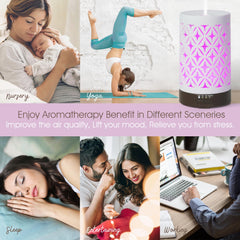 Close-up of white ceramic diffuser surface texture