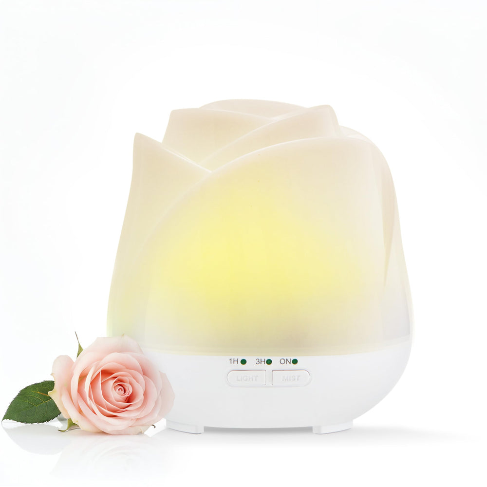 Earnest Living Rose Diffuser 150ml solid white on nightstand