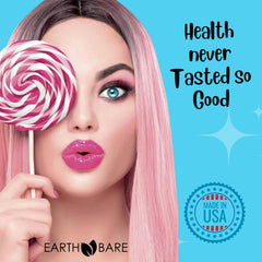 Earth Bare All packaging showing 60 gummies