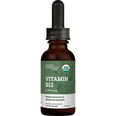 Earth Harmony Naturals Organic Vegan B12 liquid drops bottle 2500mcg