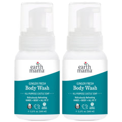 Front view of Earth Mama Ginger Fresh Foaming Hand Soap bottle