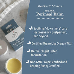 Earth Mama Perineal Balm calendula botanicals emphasize nourishing care.