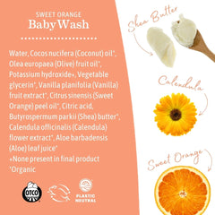 Gentle dermatologist-tested baby wash for sensitive skin