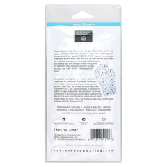 Earth Therapeutics Beauty Gloves Garden Print side view showing snug fit for soft hands