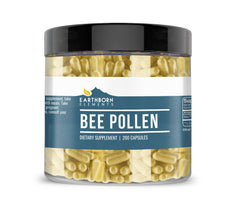 Earthborn Elements Bee Pollen 200 Capsules bottle front view