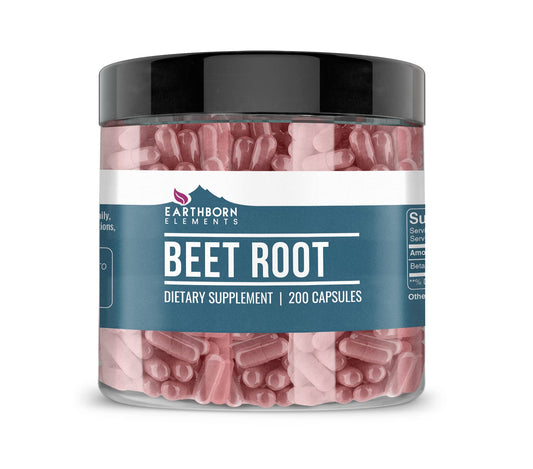 Earthborn Elements Beet Root Capsules bottle front view
