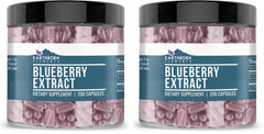 Front view of Earthborn Elements Blueberry 10:1 Extract Capsules Pack of 2