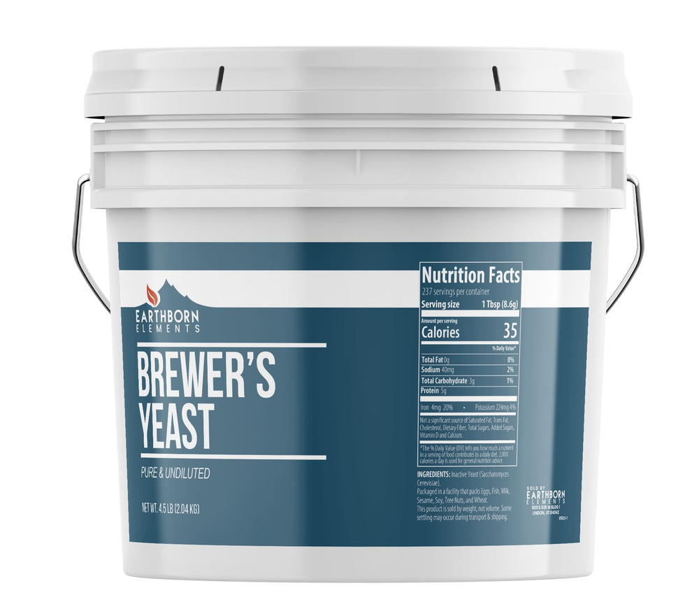 Earthborn Elements Brewer’s Yeast 1 Gallon Bucket front view