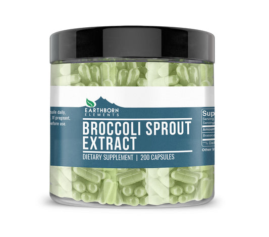 Earthborn Elements Broccoli Extract bottle and label