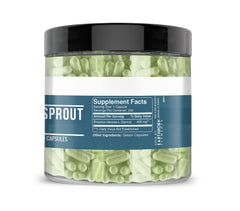 Earthborn Elements broccoli extract bottle on white background