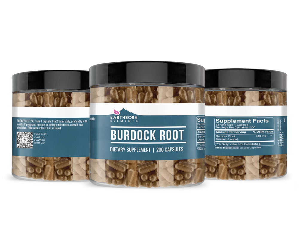 USA-encapsulated Burdock Root capsules