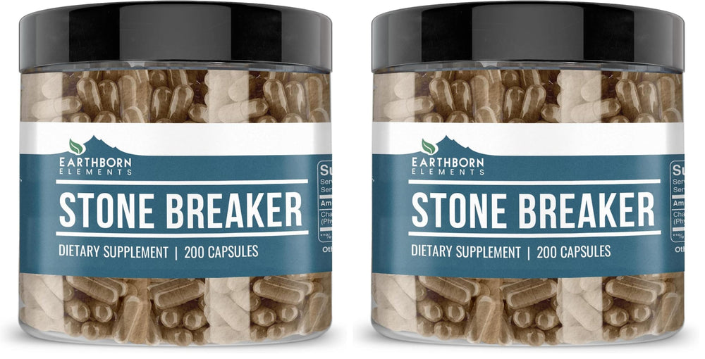 Bottle of Earthborn Elements Chanca Piedra 200 capsules — Pack of 2