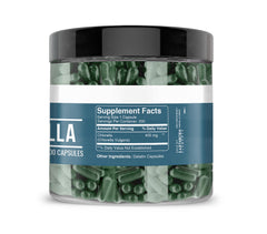 Chlorella capsules close-up
