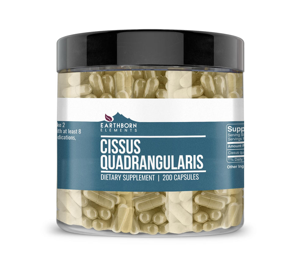 Earthborn Elements Cissus Quadrangularis bottle with 200 capsules