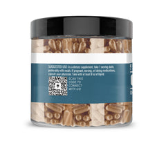 Close-up of corn silk extract capsules
