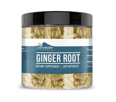 Earthborn Elements Ginger Root 200 Capsules front