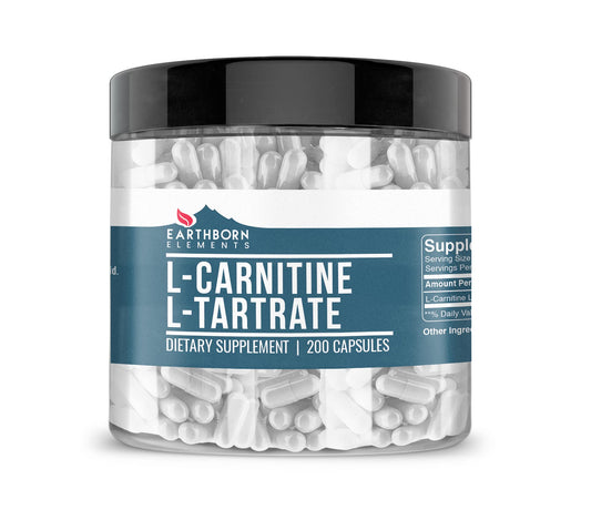 Earthborn Elements L-Carnitine Tartrate 200 capsules bottle front