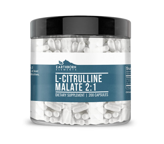 Earthborn Elements L-Citrulline DL-Malate 2:1 bottle label