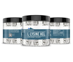 Earthborn Elements L-Lysine HCL 200 capsules display with USA encapsulation