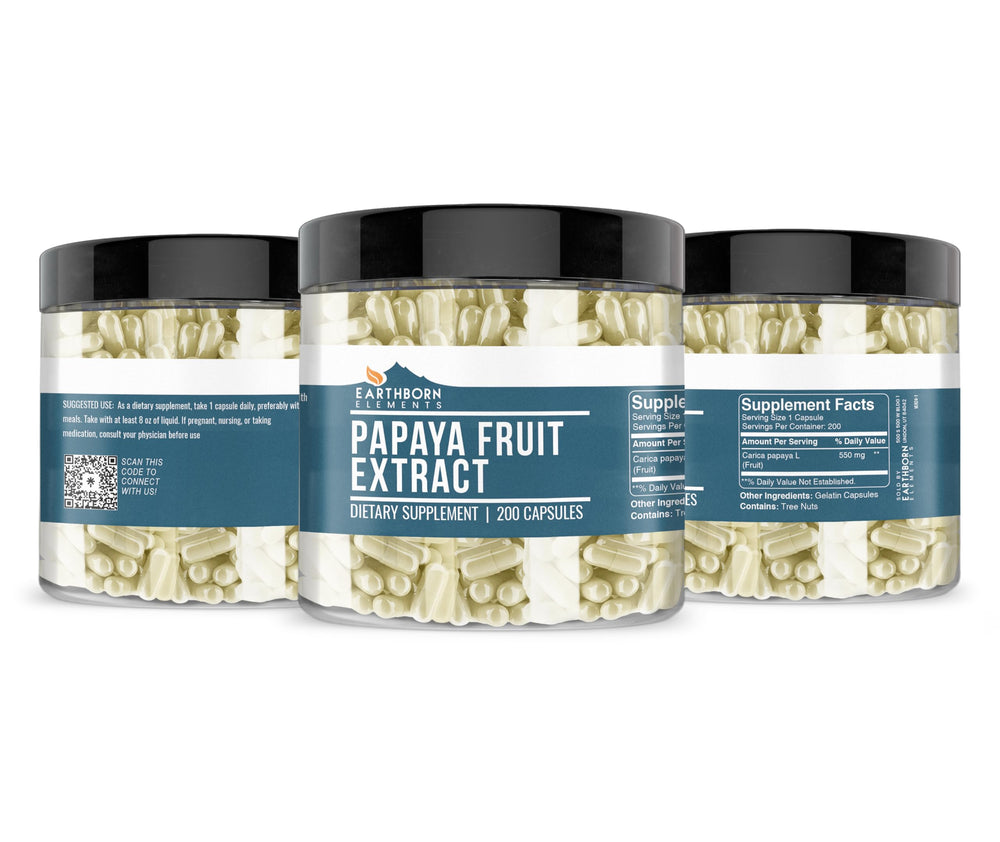 Earthborn Elements Papaya Fruit Extract bottle and label