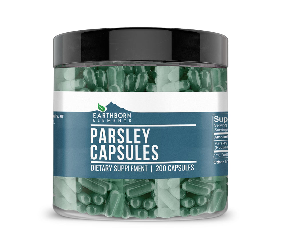 Earthborn Elements Parsley 200 Capsules bottle