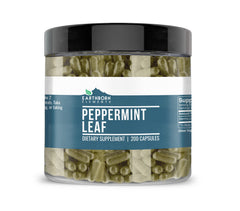 Bottle of Earthborn Elements Peppermint Leaf Capsules