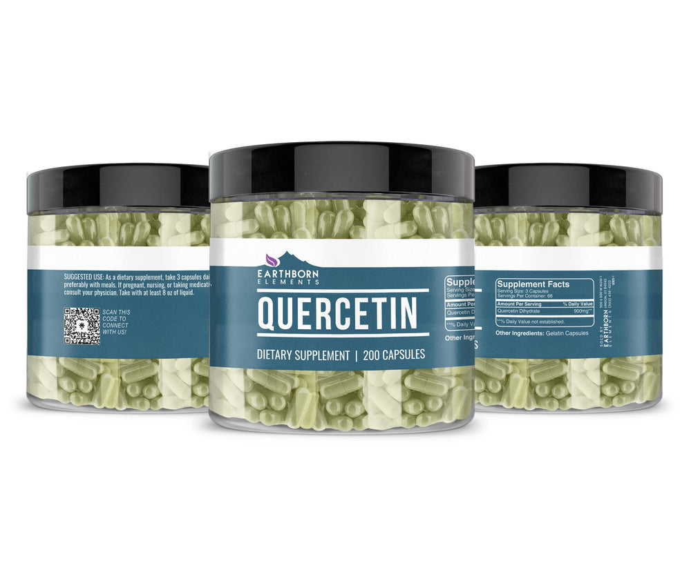 Close-up of Quercetin capsules