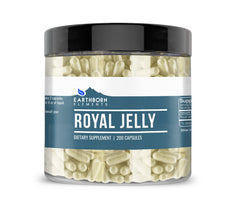 Earthborn Elements Royal Jelly 200 Capsules bottle on white background