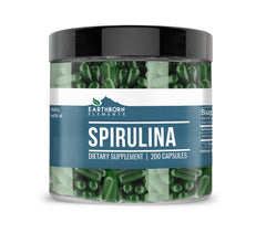 Earthborn Elements Spirulina 200 Capsules bottle