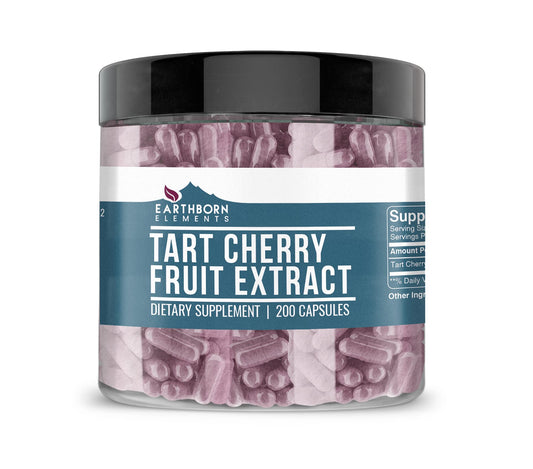 Earthborn Elements Tart Cherry Extract capsules with bottle