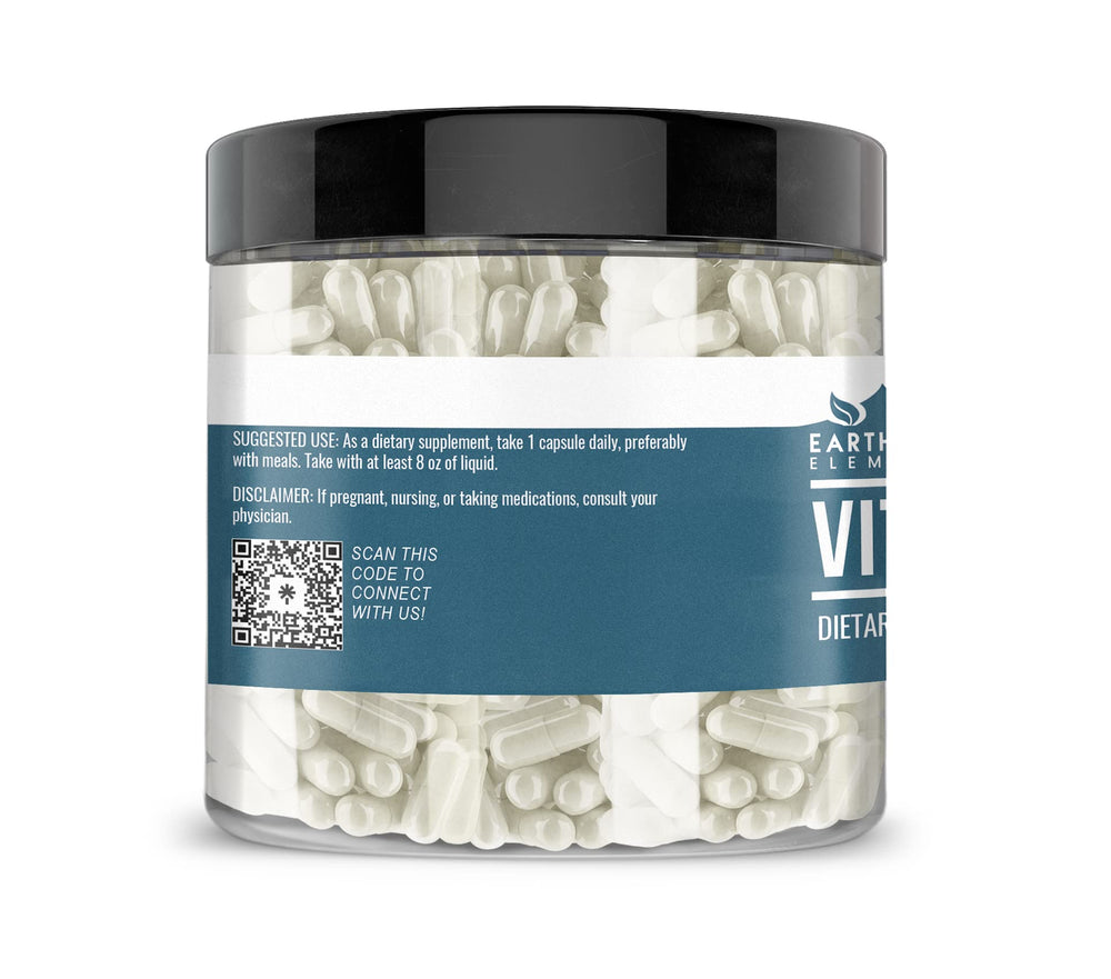 Supplement facts card for Earthborn Elements Vitamin B1