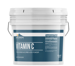 Earthborn Elements Vitamin C powder in a resealable 1-gallon bucket