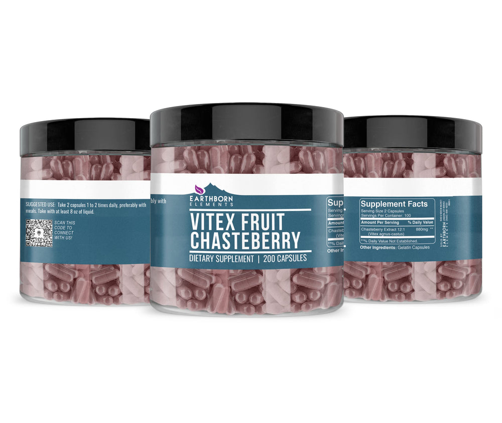 Earthborn Elements Vitex packaging label