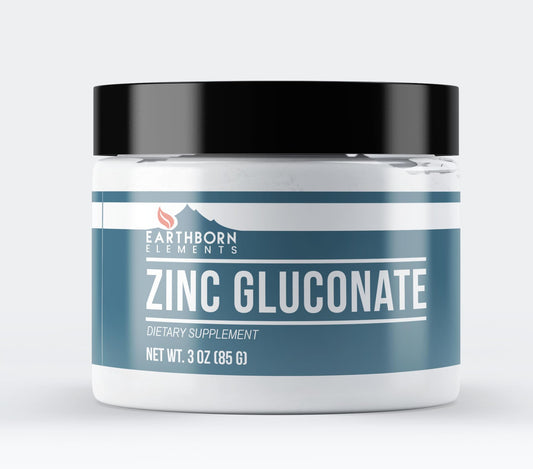 Earthborn Elements Zinc Gluconate 3 oz bottle with label