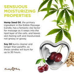 Edible massage oil ready for skin massage