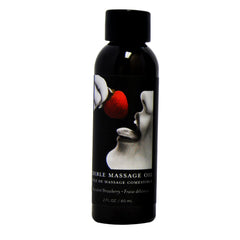 Earthly Body Edible Massage Oil Strawberry bottle - 2 fl oz