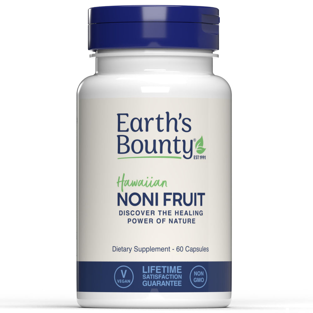 Earth's Bounty Hawaiian Noni Capsules bottle — 60 vegetarian caps