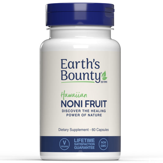 Earth's Bounty Hawaiian Noni Capsules bottle — 60 vegetarian caps