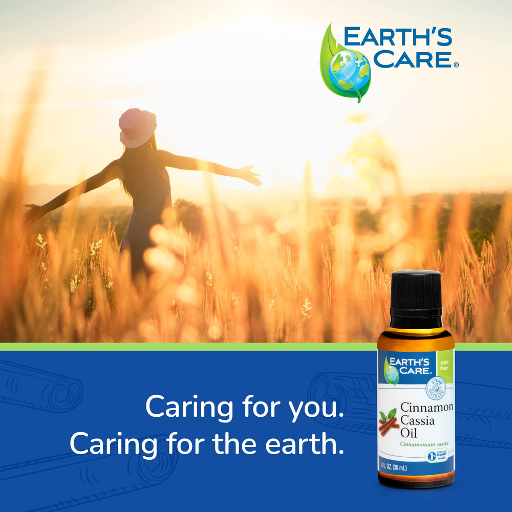 Earth's Care Cinnamon Cassia Oil pure aroma for aromatherapy.