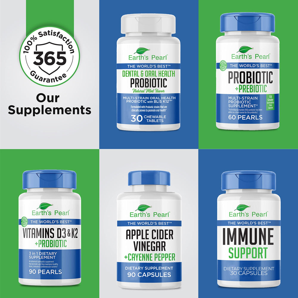 Ingredients and probiotic strains overview for Earth's Pearl
