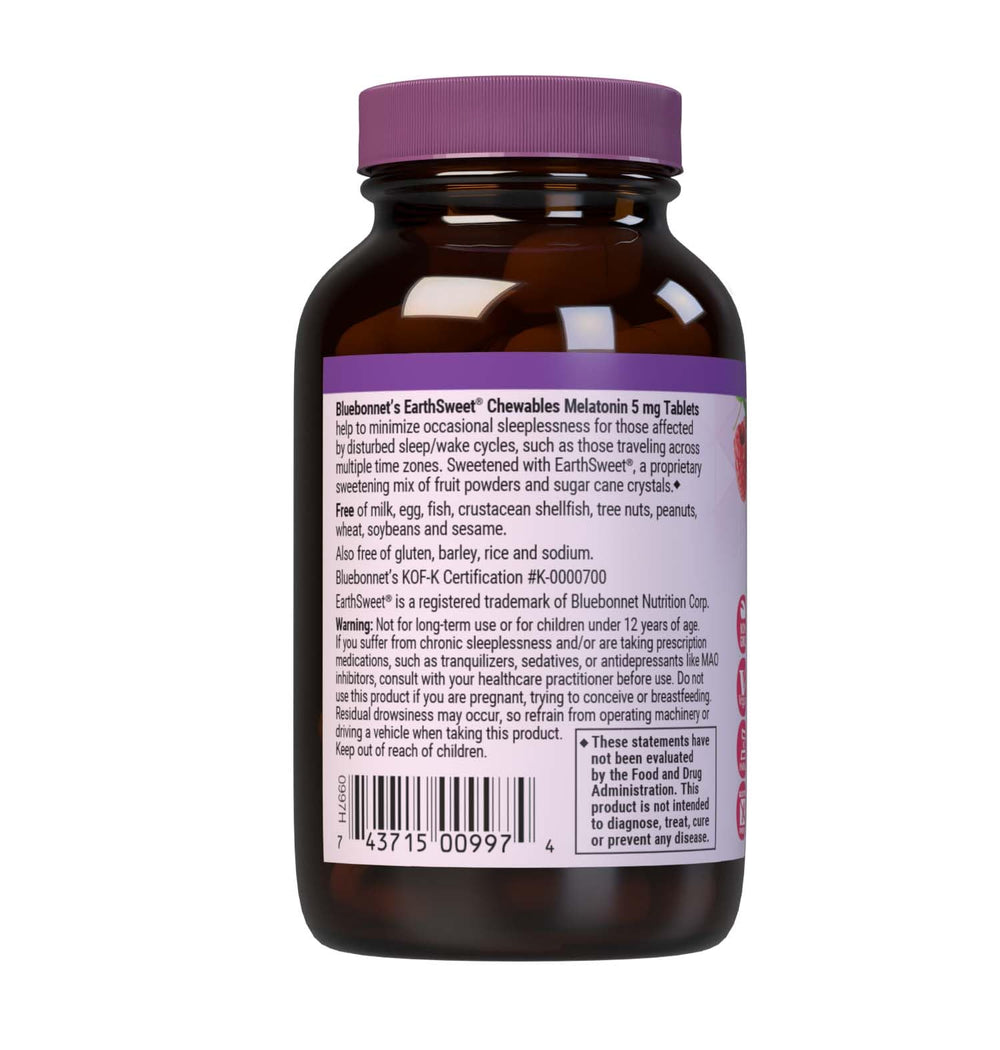 Fast-acting melatonin chewable tablet dissolving in mouth