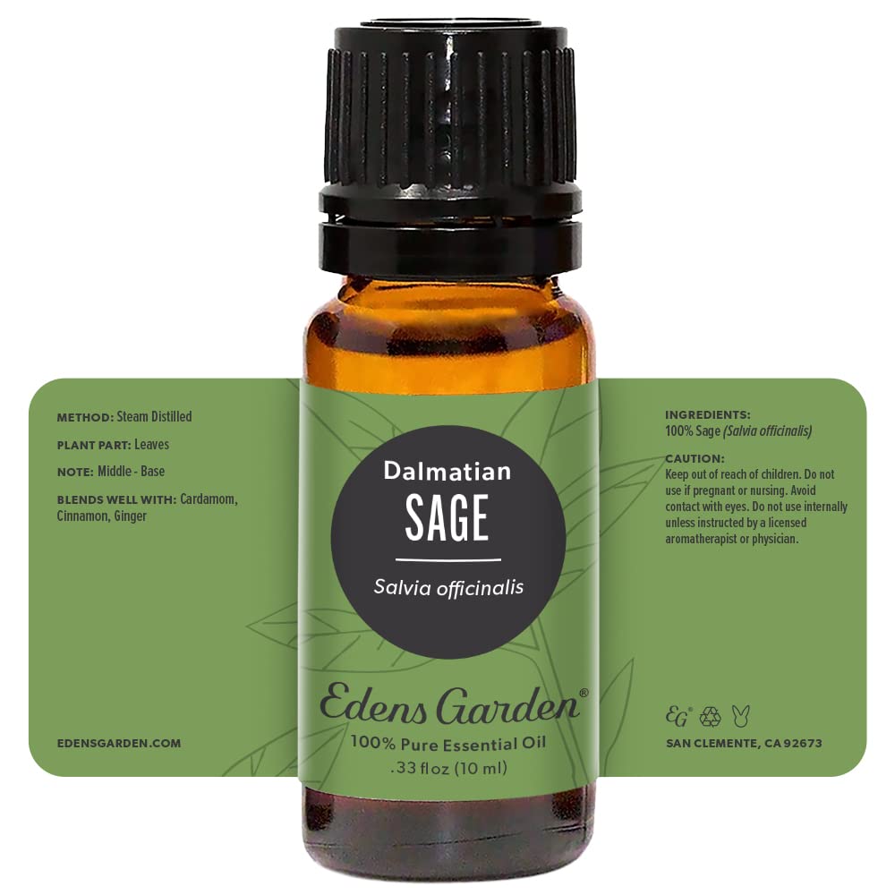 Herbal earthy aromatherapy scene with sage oil