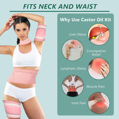 Organic cotton lining of castor oil pack wrap