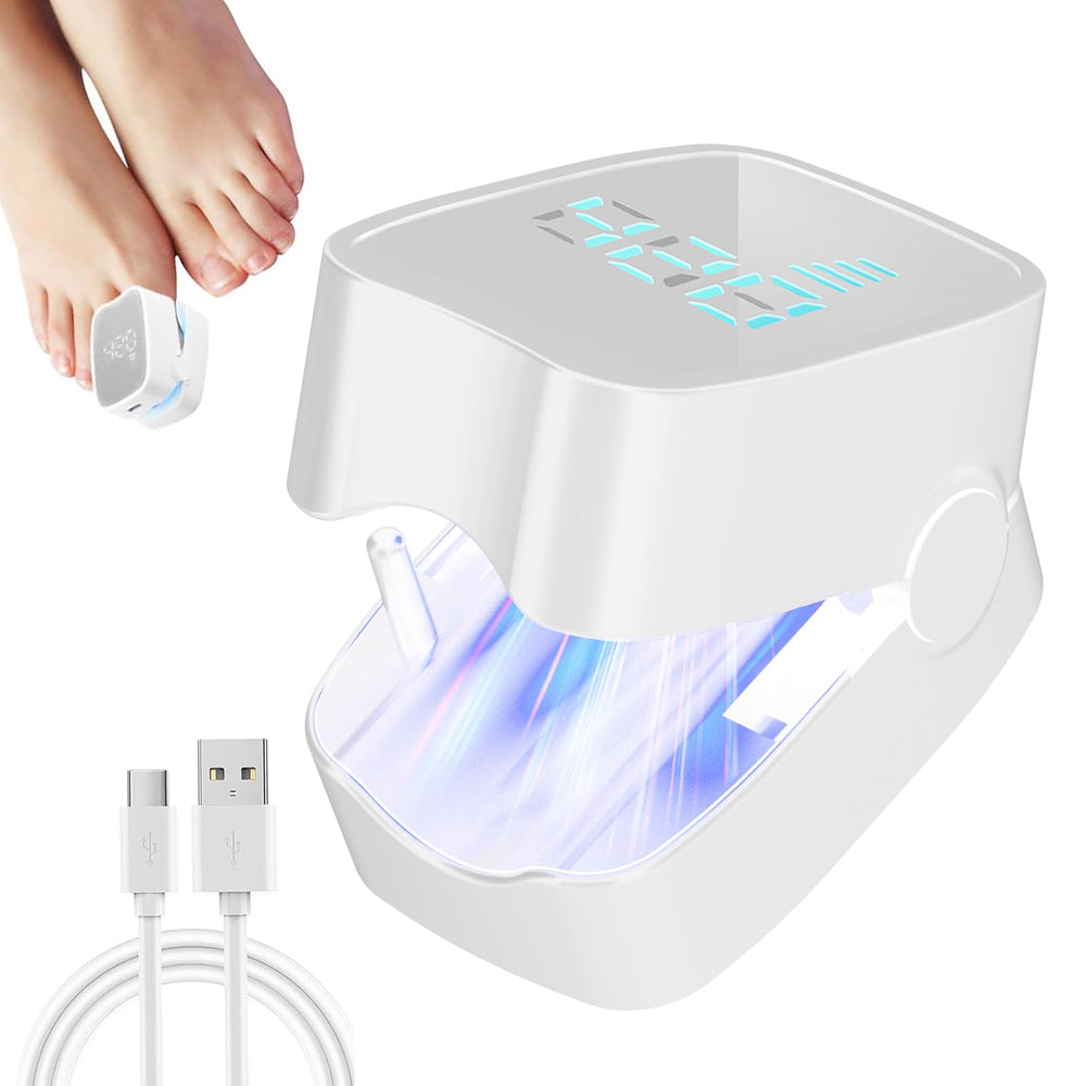 The easheal nail fungus laser device front view demonstrates an at-home treatment option.