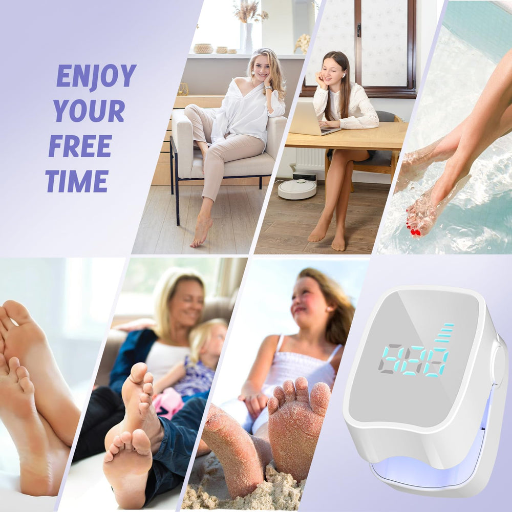 The easheal nail fungus laser device packaging reflects a ready-to-use home solution.