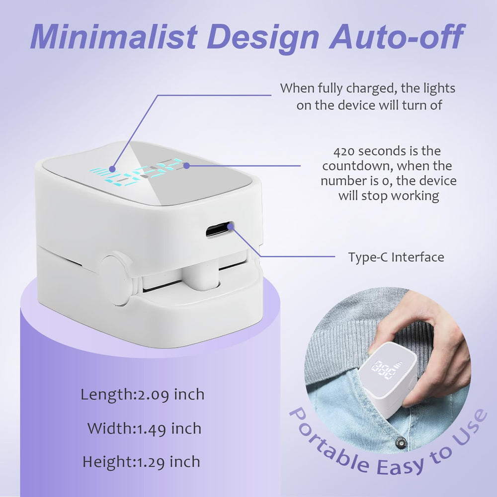 The easheal nail fungus laser device usage step 1 image shows quick setup.