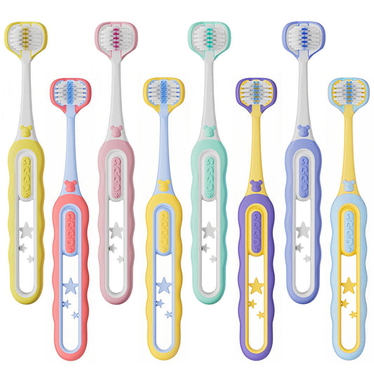 EASICUTI 3-Sided Toddler Toothbrush packaging and design