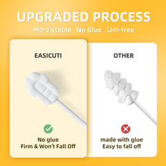 Close-up of the upgraded medical-grade knitted gauze tongue cleaner