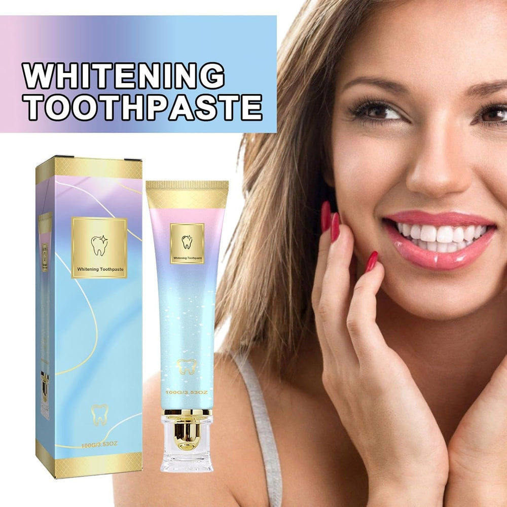 Close-up of Easilyous Bright White Toothpaste tube label